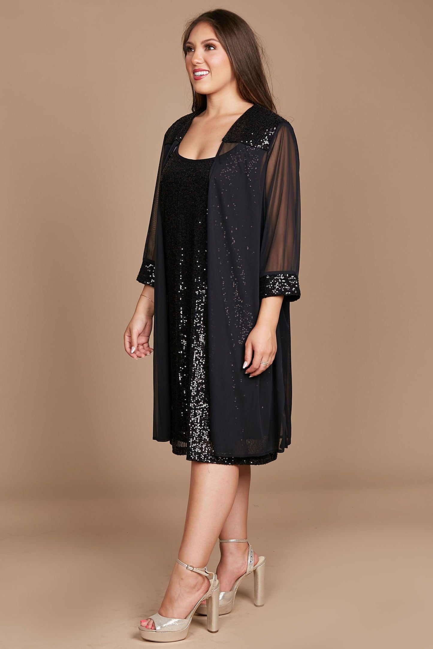 R&M Richards Short Black Formal Dress Sale - The Dress Outlet