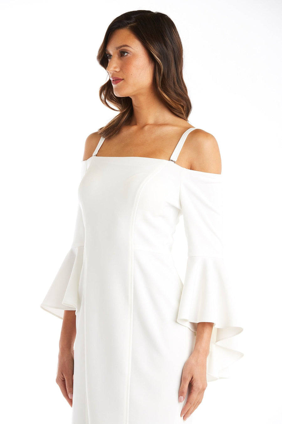 R&M Richards Short Cocktail Off Shoulder Dress 2262 - The Dress Outlet