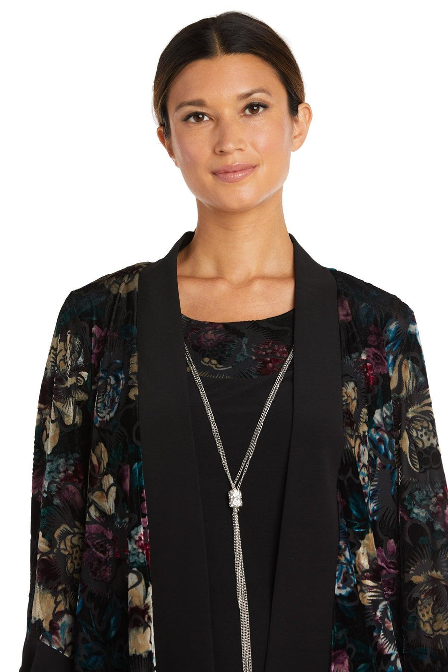 R&M Richards Short Floral Petite Jacket Dress 7584P - The Dress Outlet