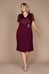 Cocktail Dresses Short Formal Plus Size Dress Merlot