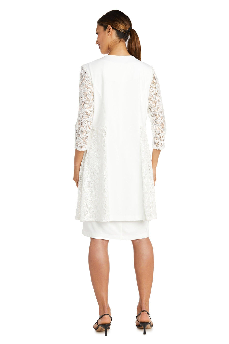 R&M Richards Short Mother of the Bride Dress Ivory