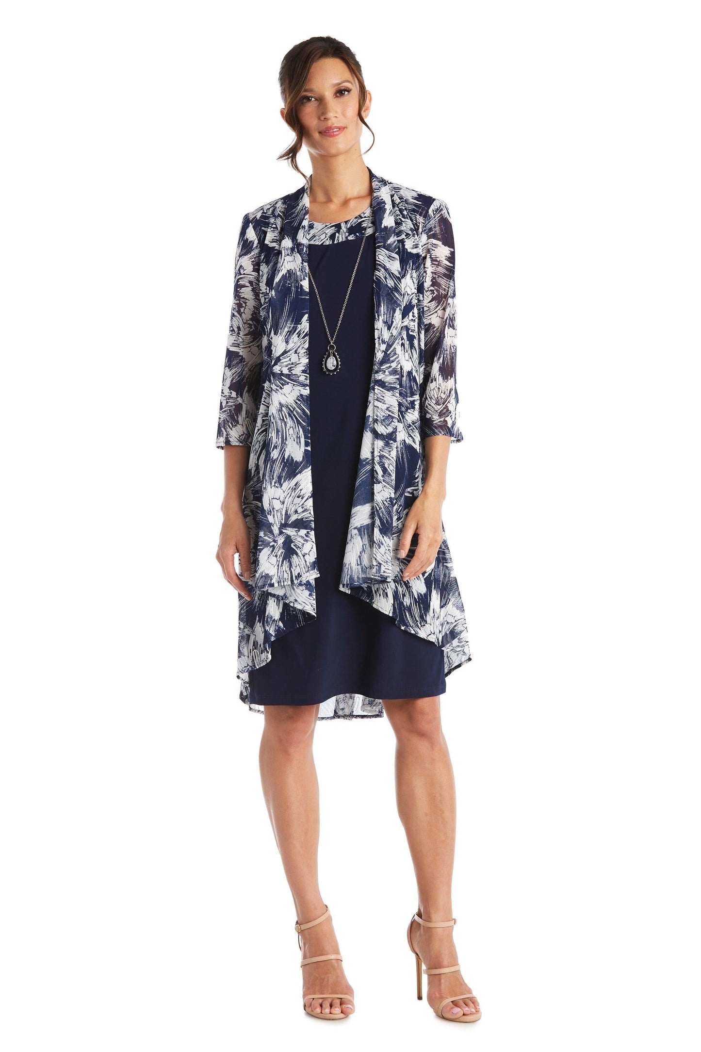 R&M Richards Short Mother of the Bride Dress 7117 - The Dress Outlet