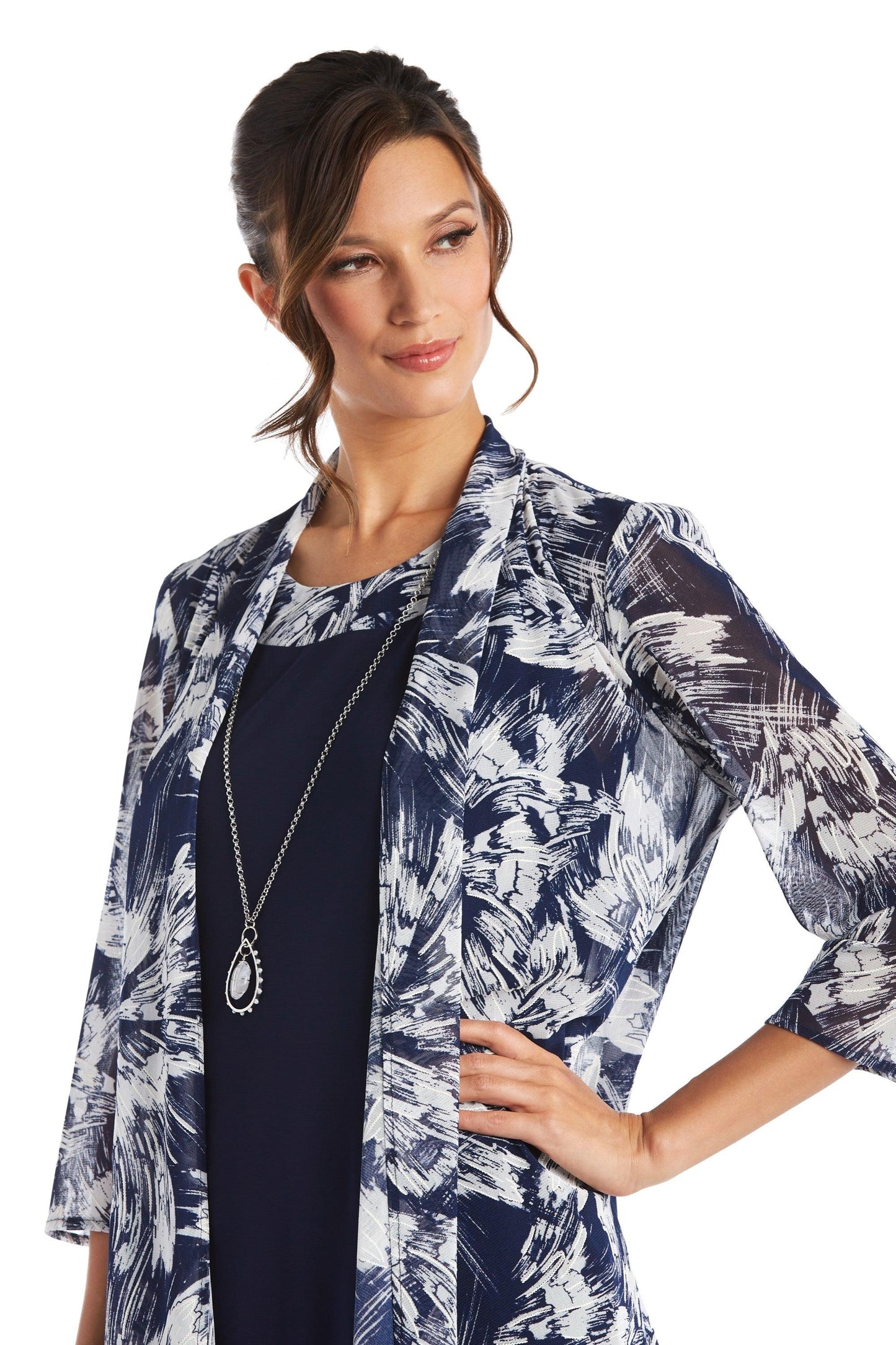 R&M Richards Short Mother of the Bride Dress 7117 - The Dress Outlet