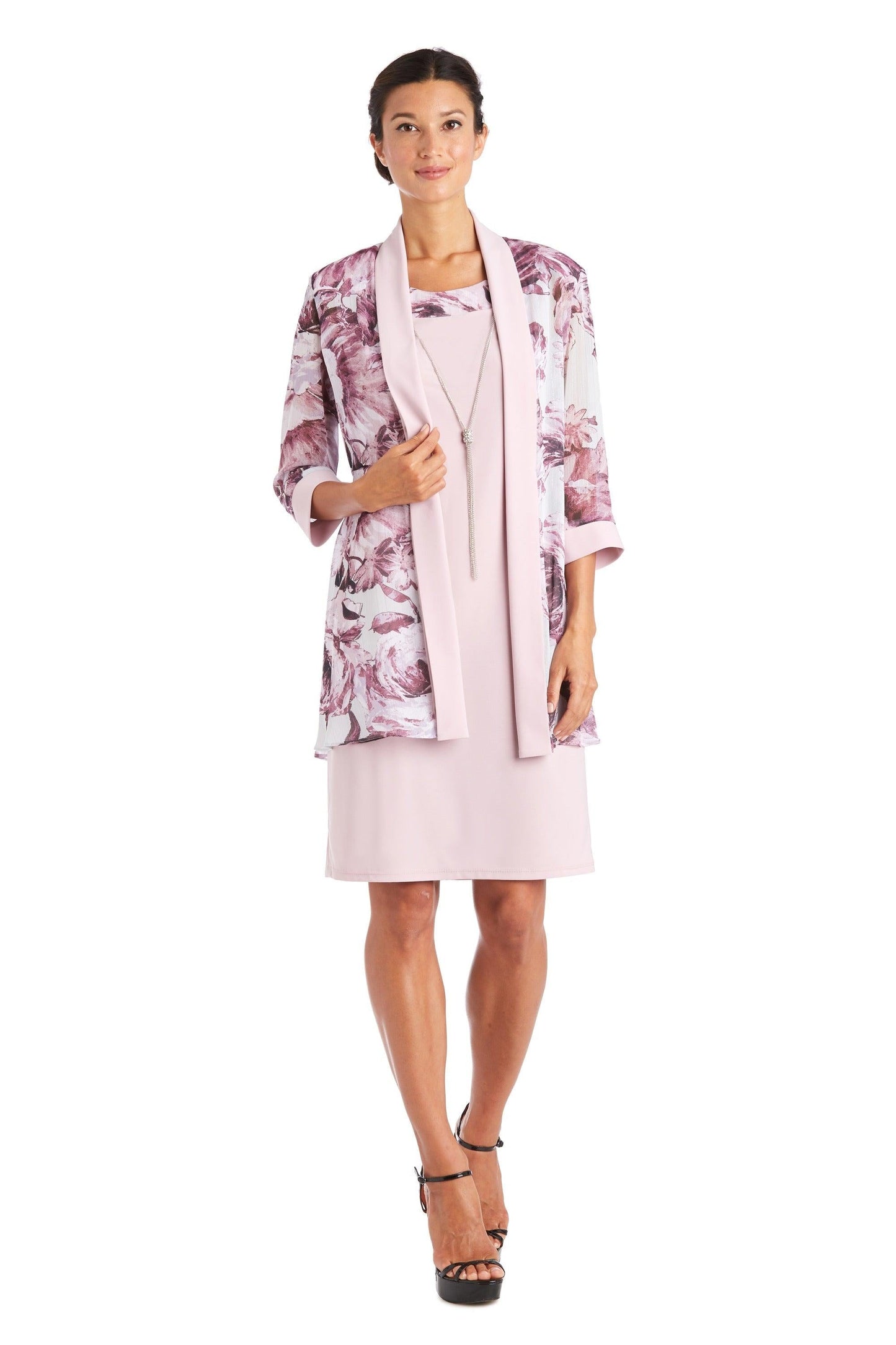 R&M Richards Short Mother of the Bride Dress 7279J - The Dress Outlet