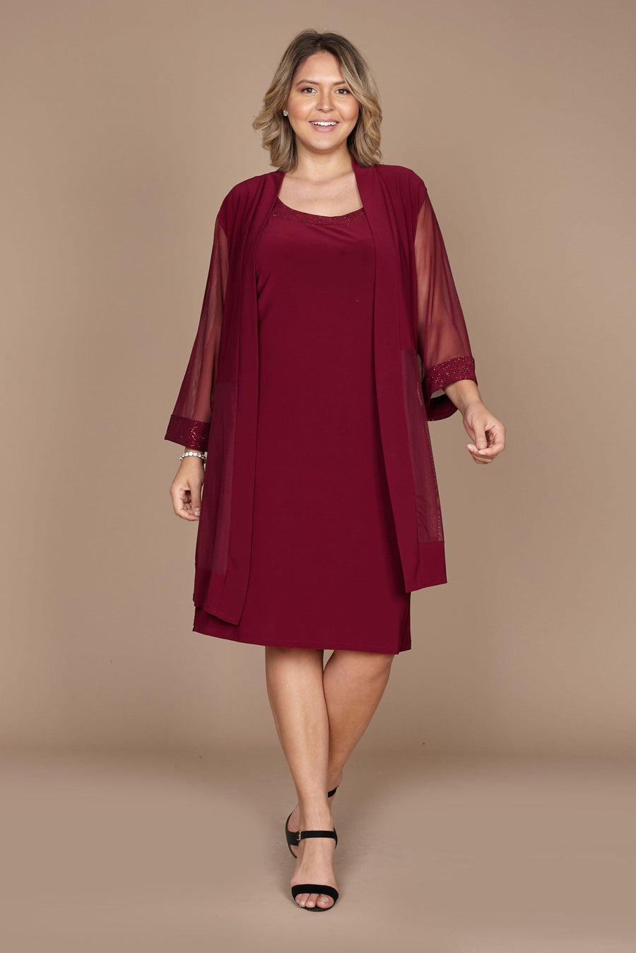 R&M Richards Short Mother of the Bride Dress 8271 - The Dress Outlet