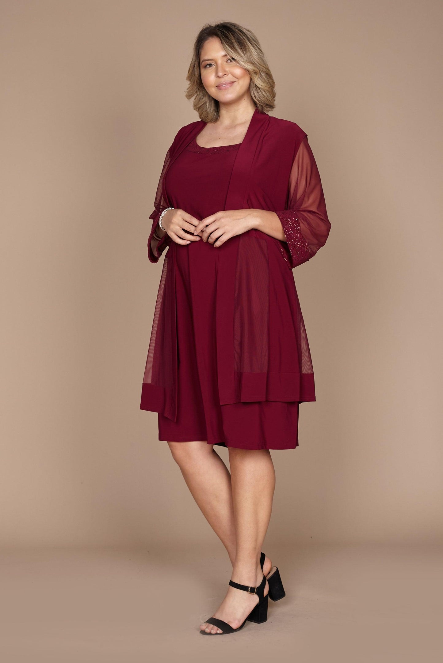 R&M Richards Short Mother of the Bride Dress 8271 - The Dress Outlet