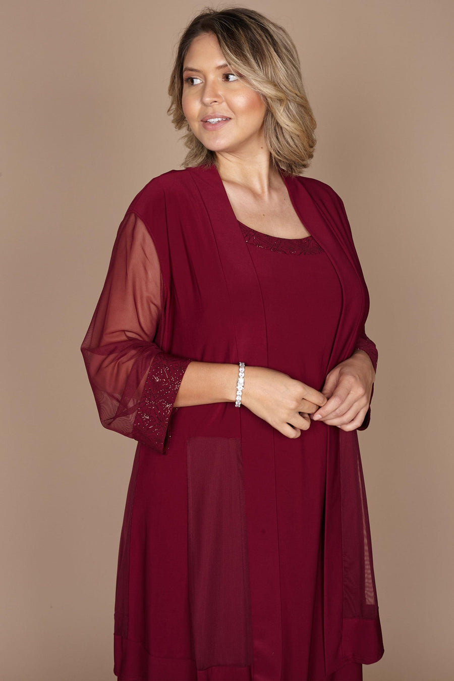 R&M Richards Short Mother of the Bride Dress 8271 - The Dress Outlet