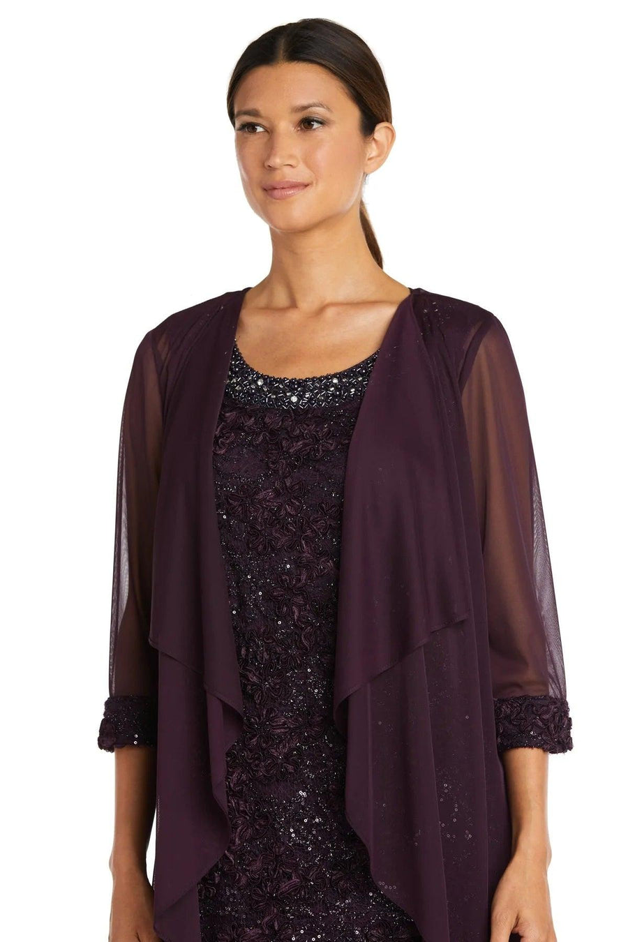 R&M Richards Short Petite Jacket Dress 7078P - The Dress Outlet