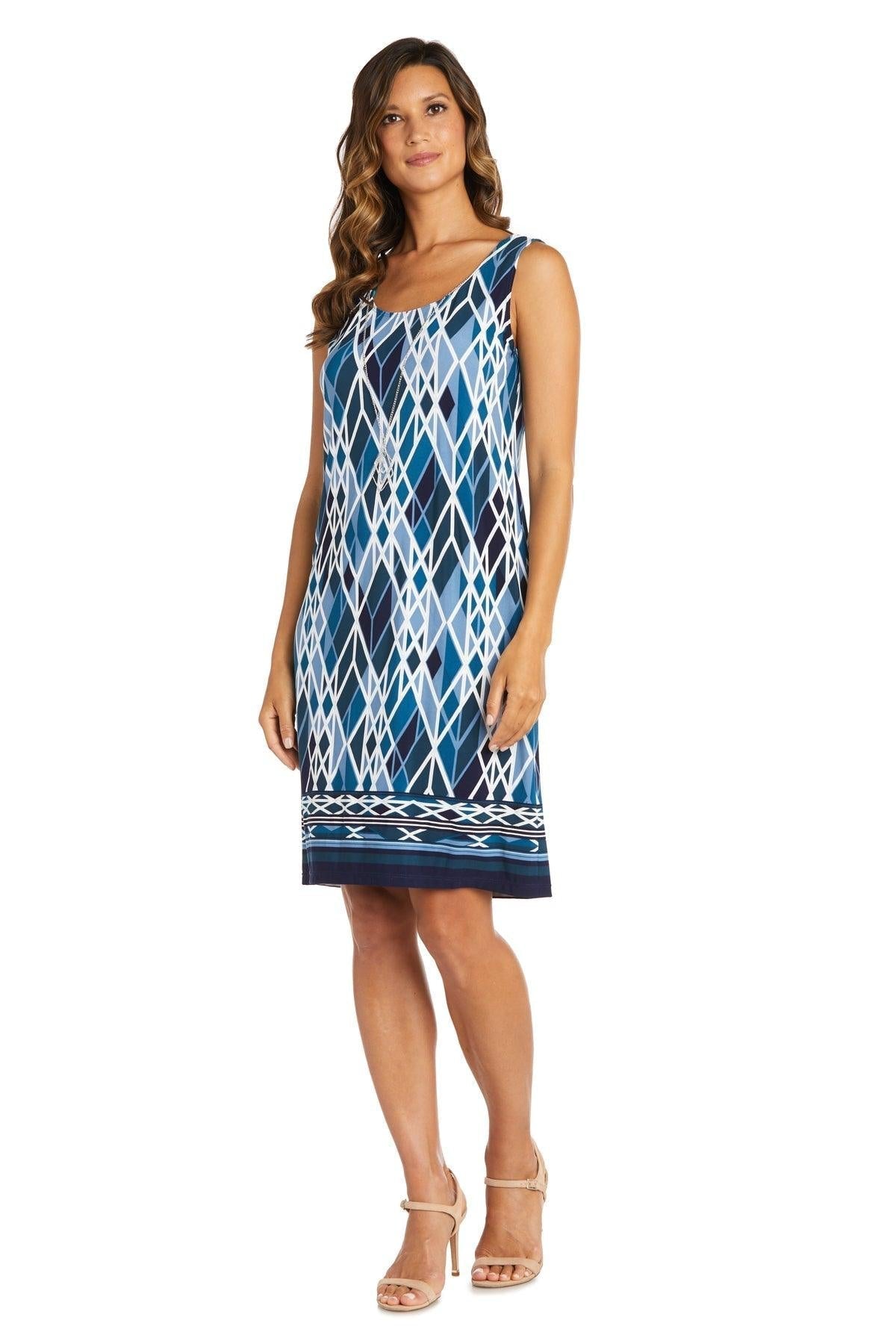 R&M Richards Short Petite Print Jacket Dress 7987P - The Dress Outlet