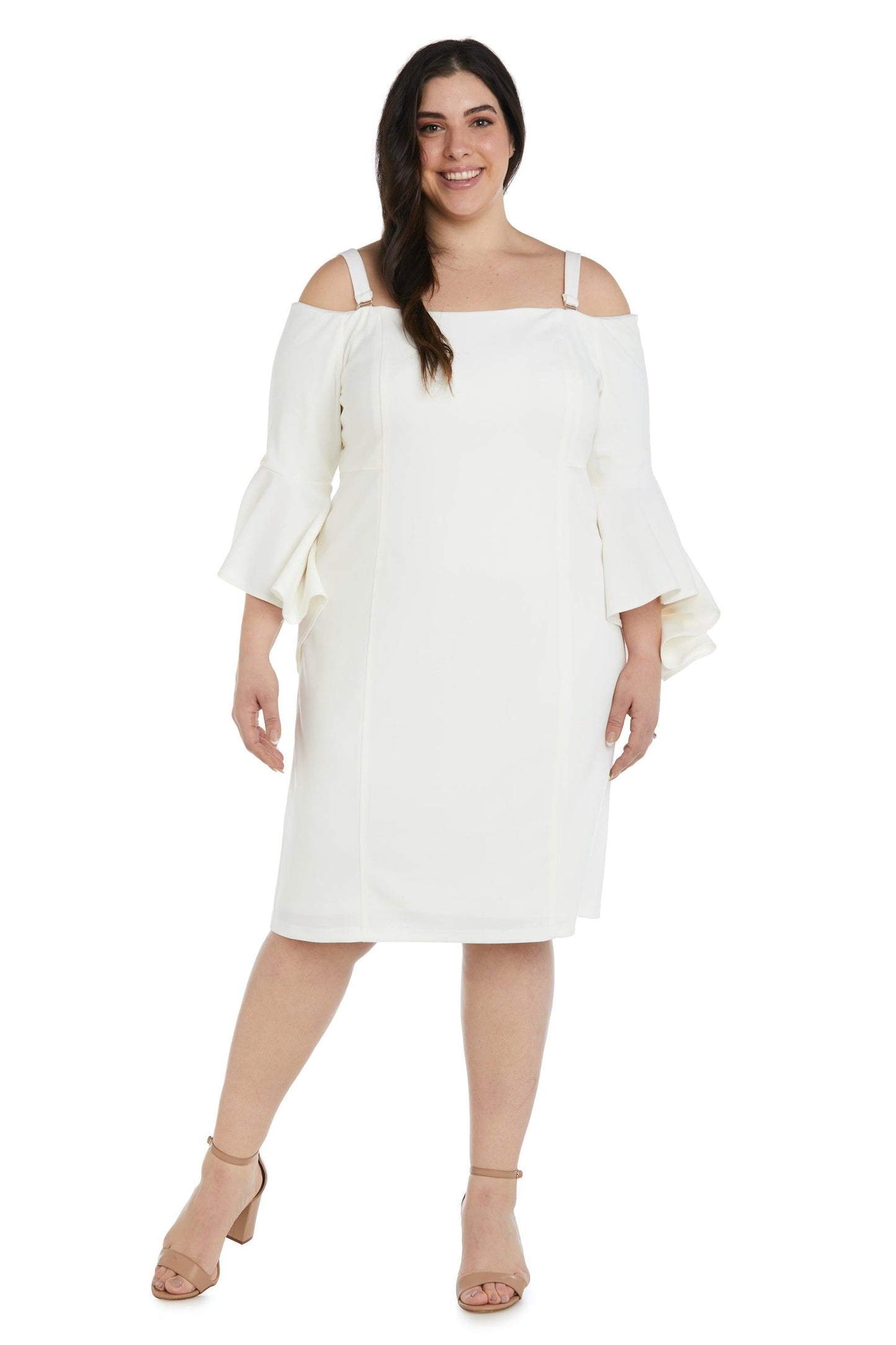 R&M Richards Short Plus Size Cocktail Dress 2262W - The Dress Outlet