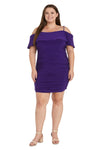 R&M Richards Short Plus Size Cocktail Dress 9377W - The Dress Outlet