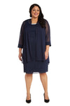 R&M Richards Short Plus Size Dress 2583W - The Dress Outlet