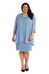 R&M Richards Short Plus Size Dress 2583W - The Dress Outlet