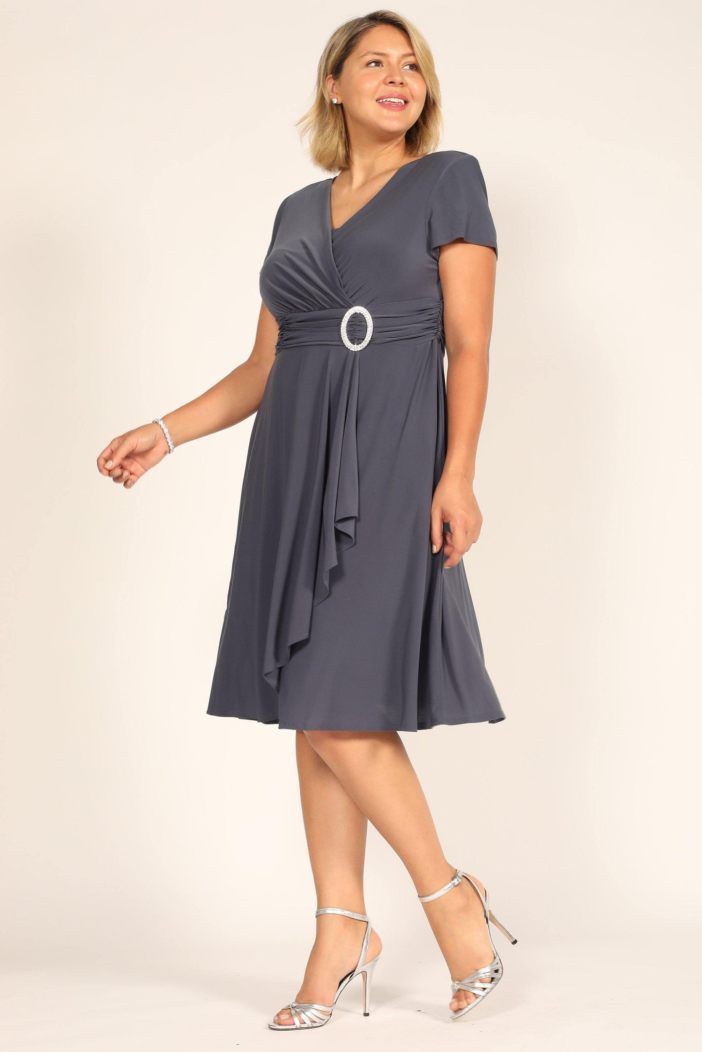 R&M Richards Short Plus Size Dress 1149W