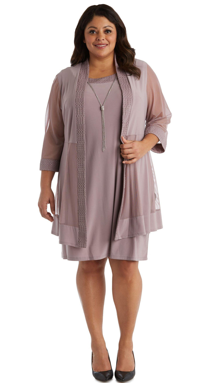 R&M Richards Short Plus Size Formal Dress Sale - The Dress Outlet