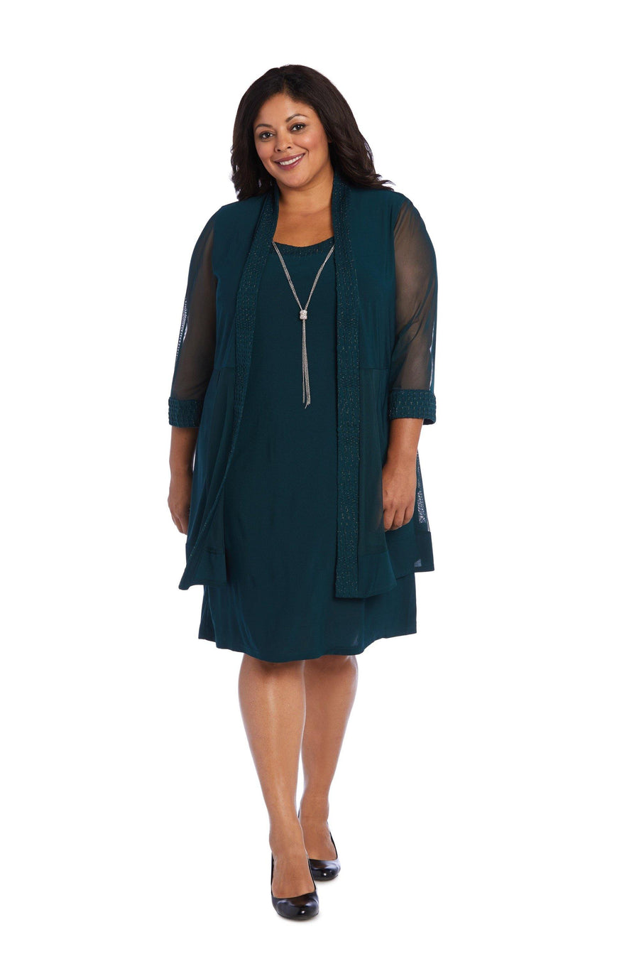 R&M Richards Short Plus Size Formal Dress Sale - The Dress Outlet