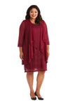 R&M Richards Short Plus Size Jacker Dress 5558W - The Dress Outlet