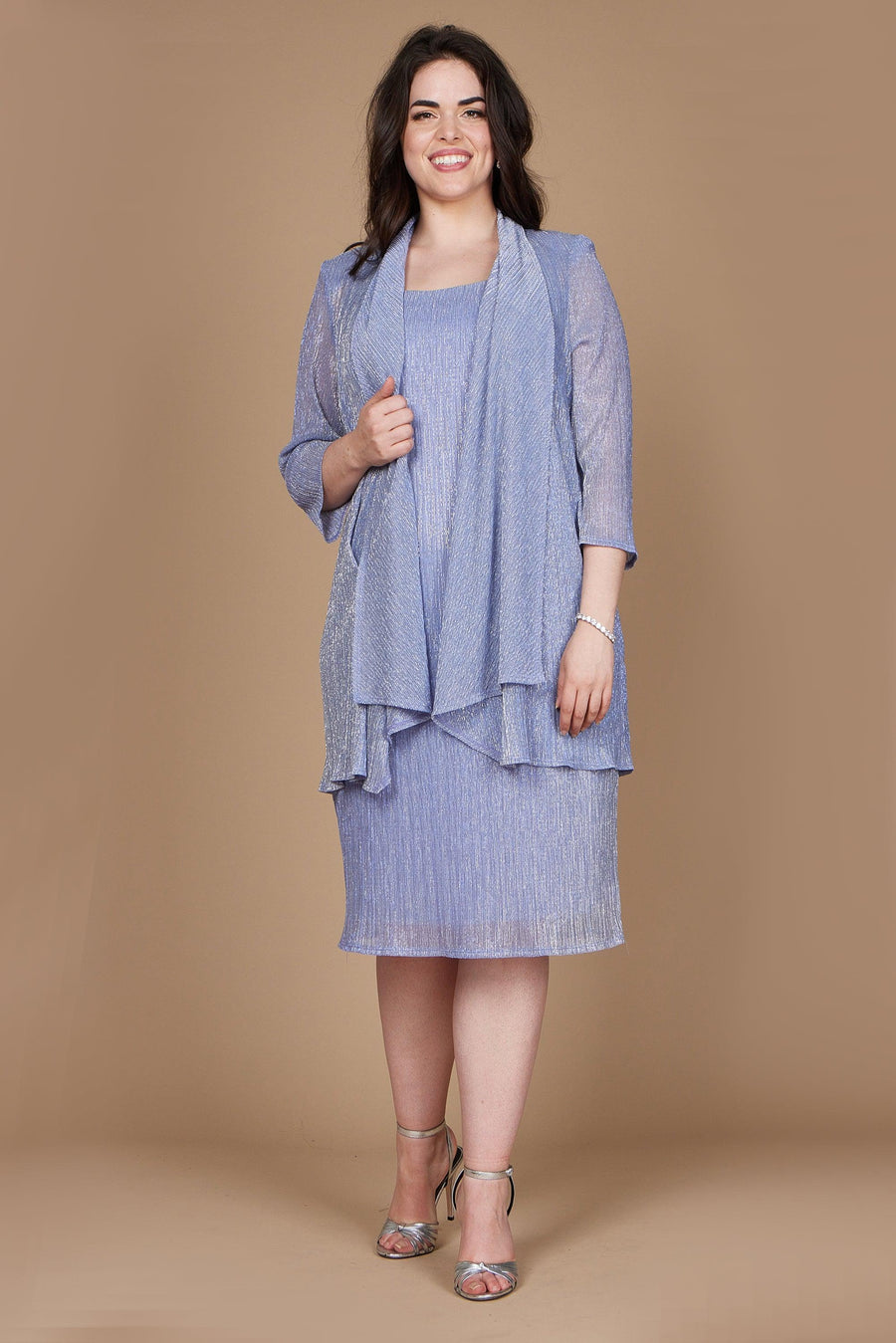 R&M Richards Short Plus Size Jacket Dress 5191W - The Dress Outlet