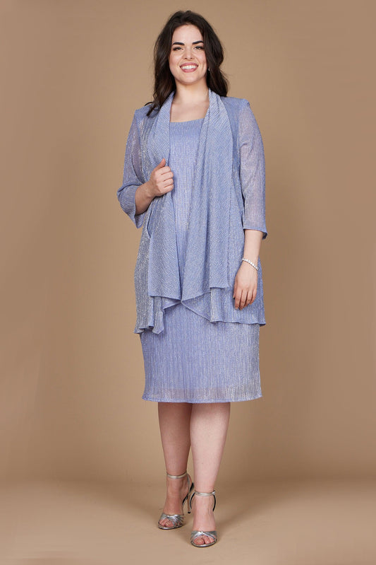 R&M Richards Short Plus Size Jacket Dress 5191W - The Dress Outlet