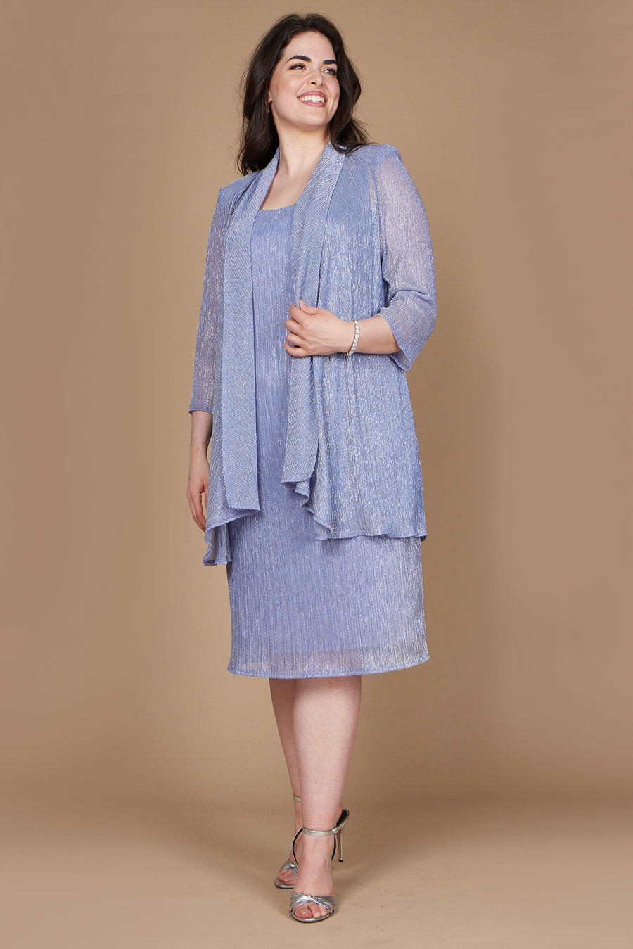 R&M Richards Short Plus Size Jacket Dress 5191W - The Dress Outlet