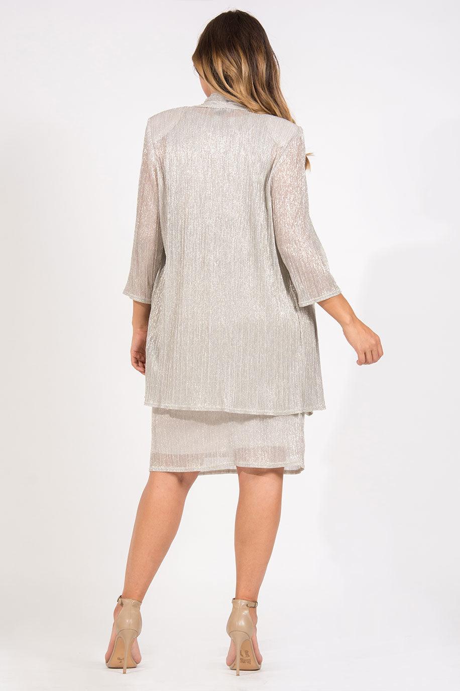 R&M Richards Short Plus Size Jacket Dress 5191W - The Dress Outlet