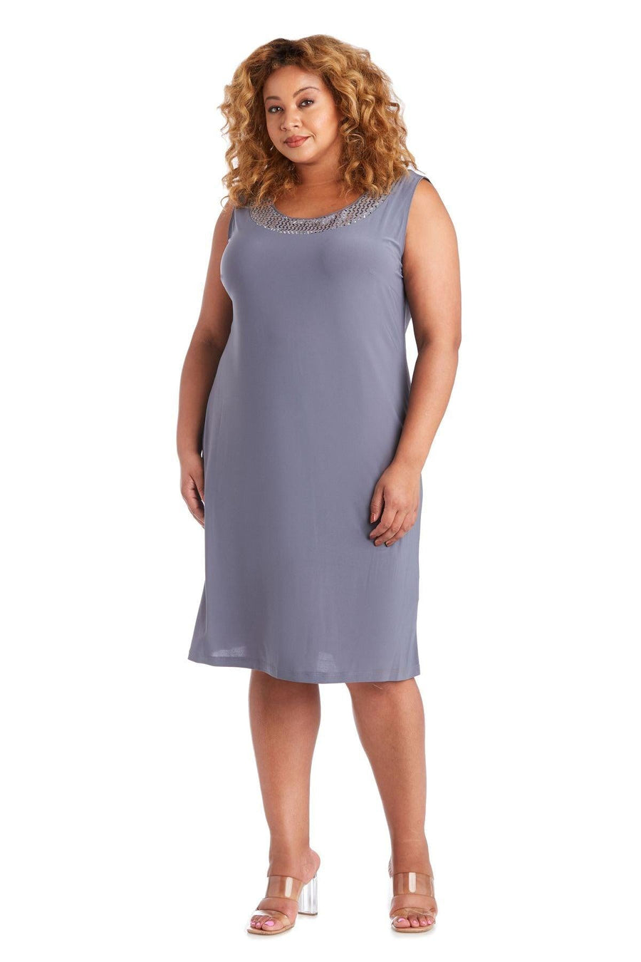 R&M Richards Short Plus Size Jacket Dress 5327W - The Dress Outlet