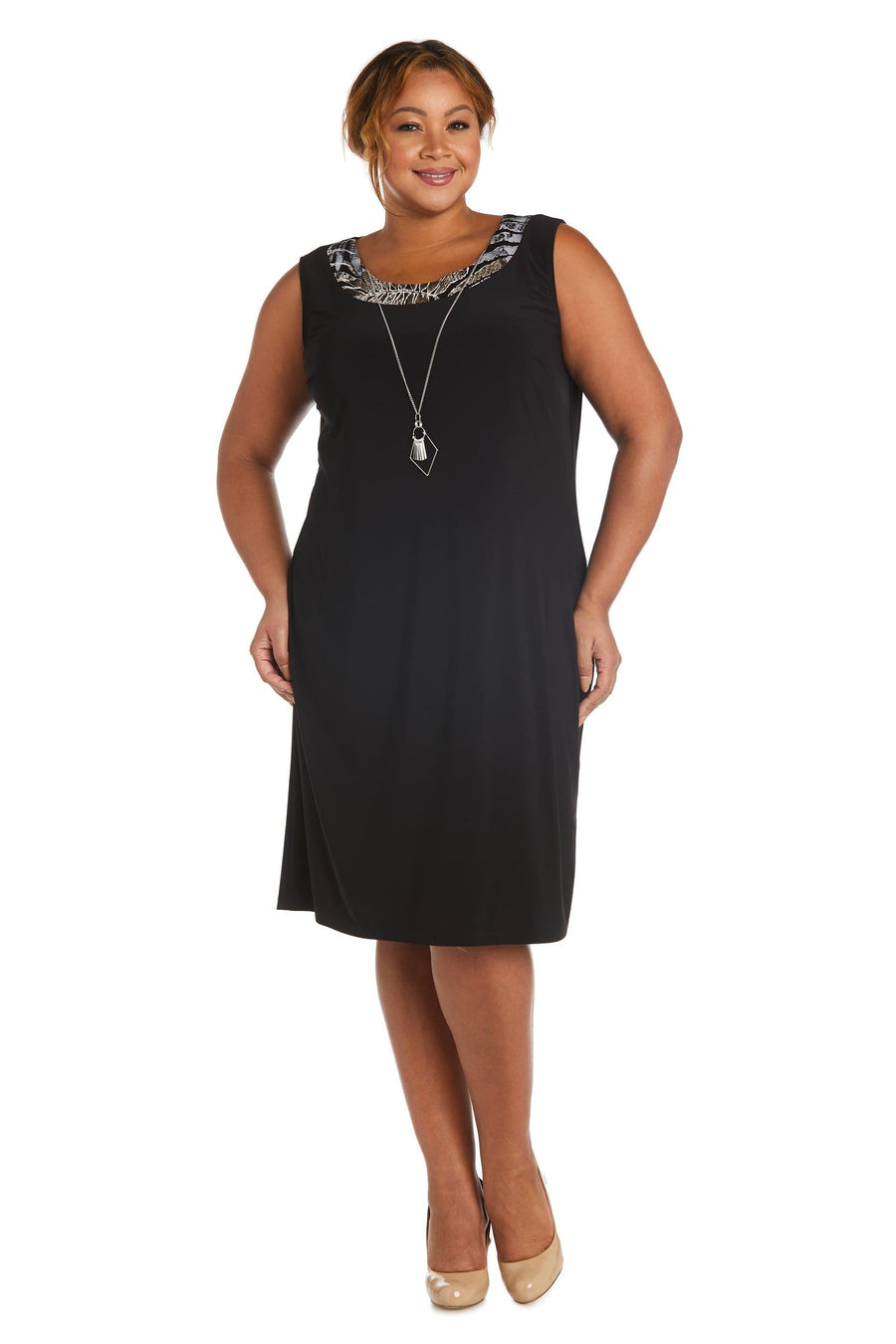 R&M Richards Short Plus Size Jacket Dress 7953W - The Dress Outlet