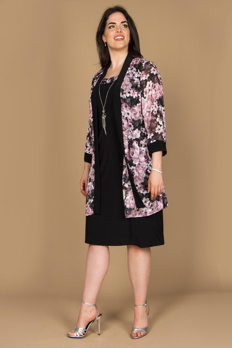 R&M Richards Short Plus Size Jacket Dress 7959W - The Dress Outlet