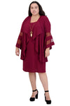 R&M Richards Short Plus Size Jacket Dress 7994W - The Dress Outlet