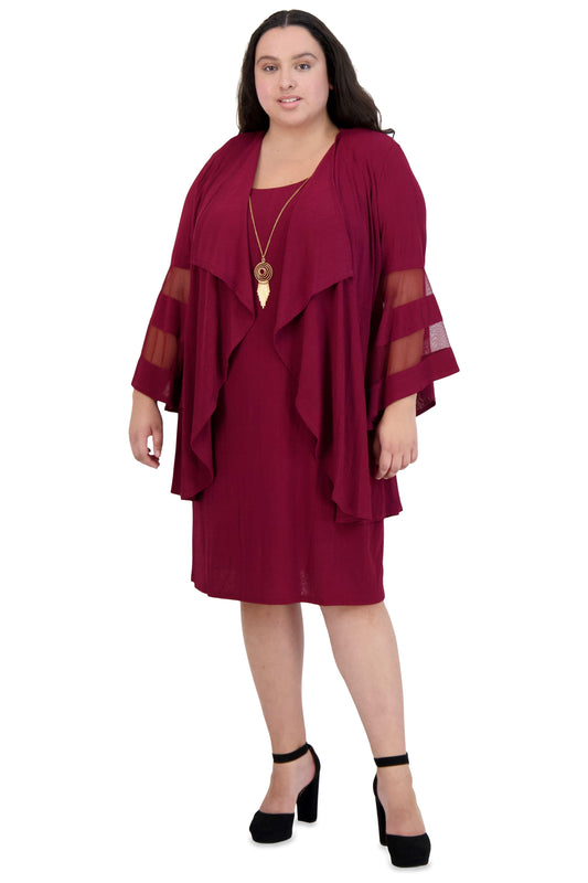 R&M Richards Short Plus Size Jacket Dress 7994W - The Dress Outlet