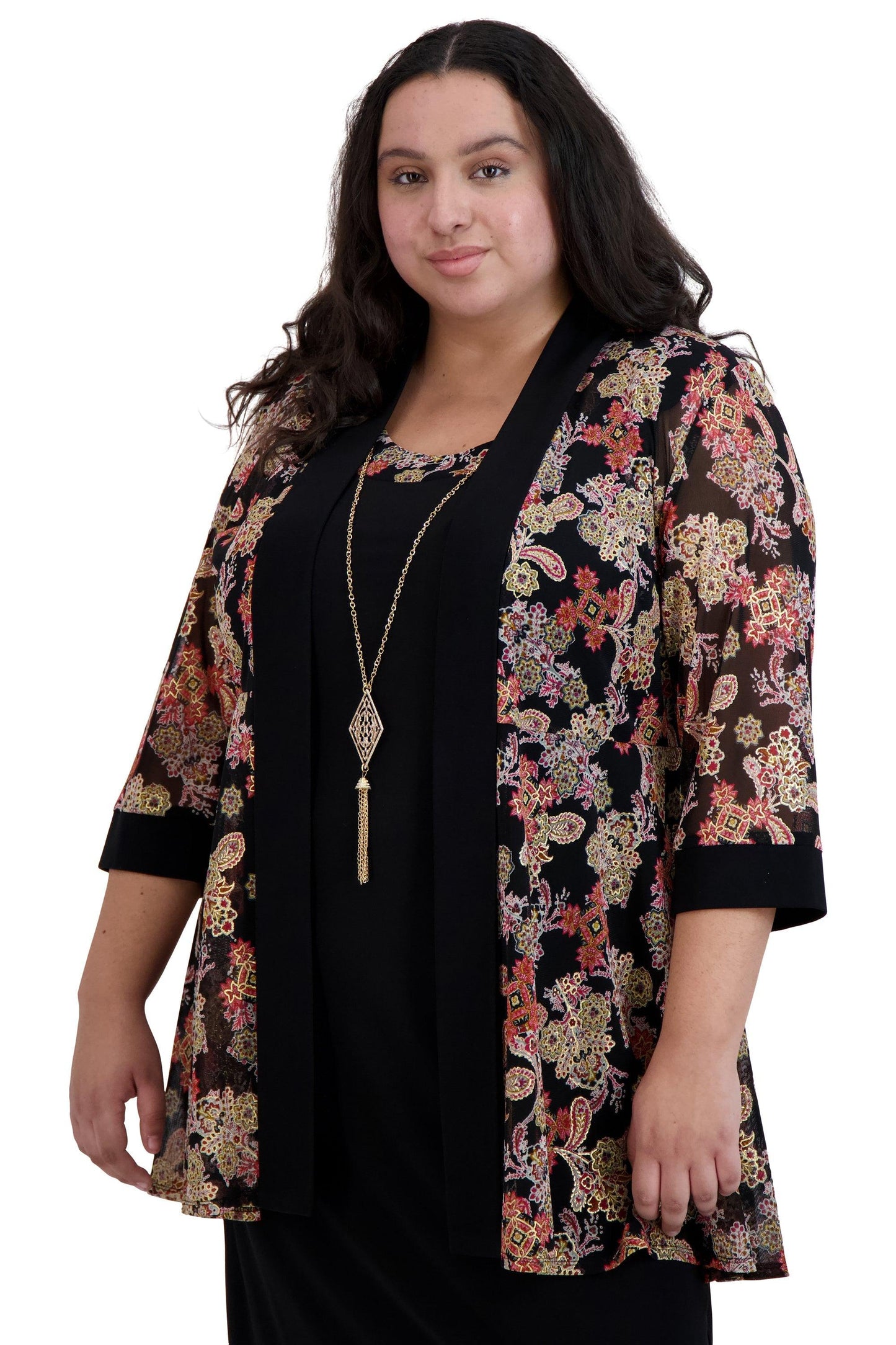 R&M Richards Short Plus Size Jacket Dress 9043W - The Dress Outlet