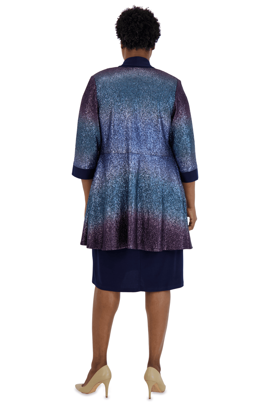 R&M Richards Short Plus Size Jacket Dress 9068W - The Dress Outlet