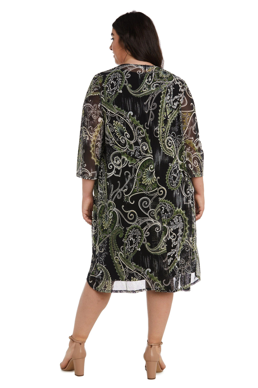 R&M Richards Short Plus Size Jacket Dress 9187W - The Dress Outlet