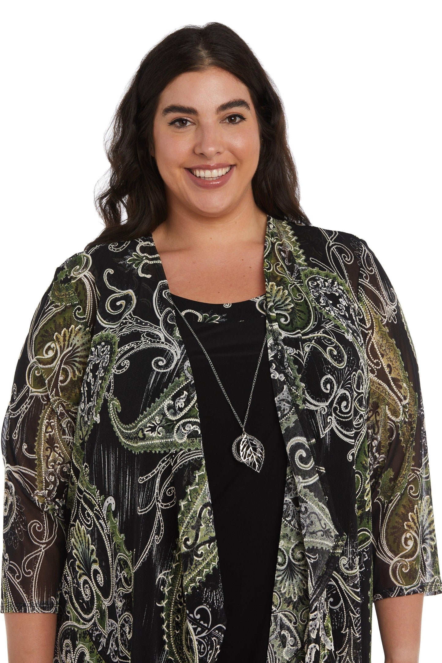 R&M Richards Short Plus Size Jacket Dress 9187W - The Dress Outlet