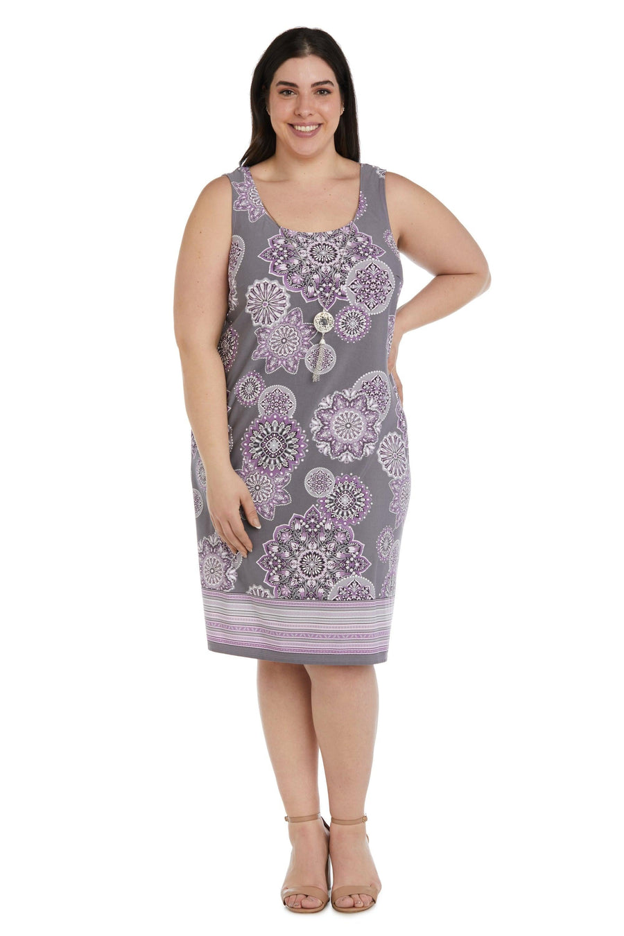 R&M Richards Short Plus Size Jacket Dress 9257W - The Dress Outlet