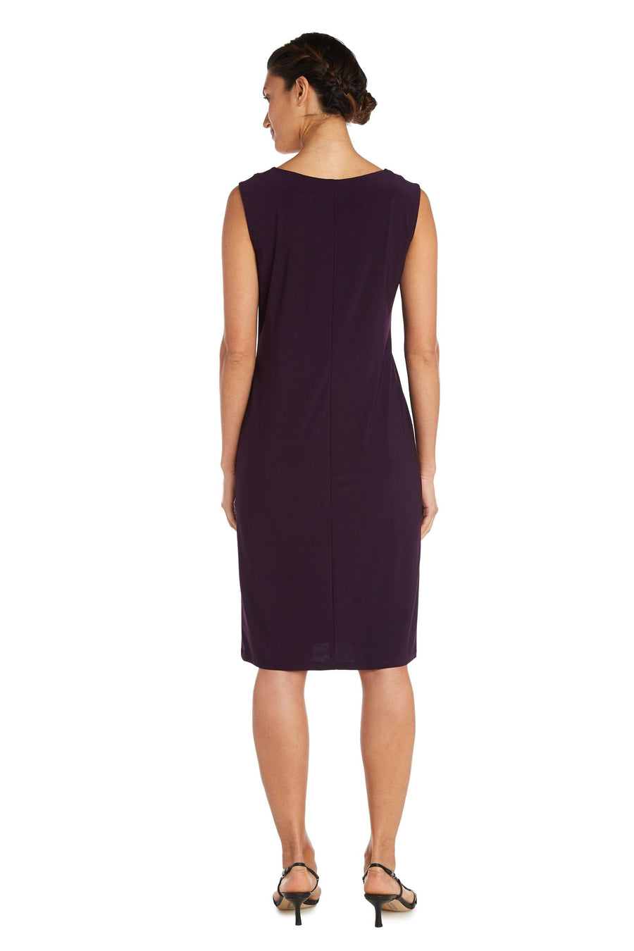 R&M Richards Short Print Jacket Cocktail Dress 7883 - The Dress Outlet