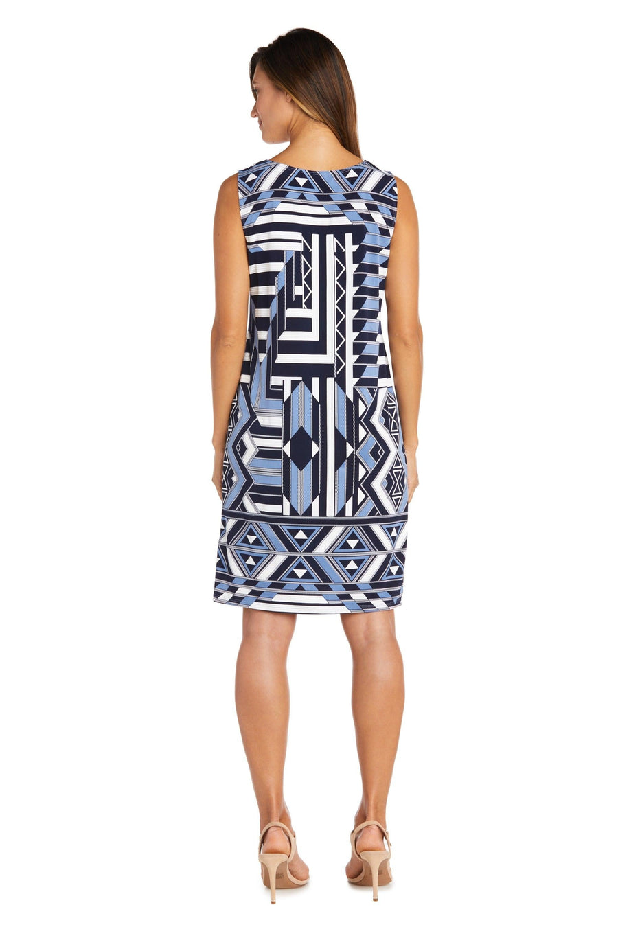 R&M Richards Short Print Jacket Cocktail Dress 9217 - The Dress Outlet
