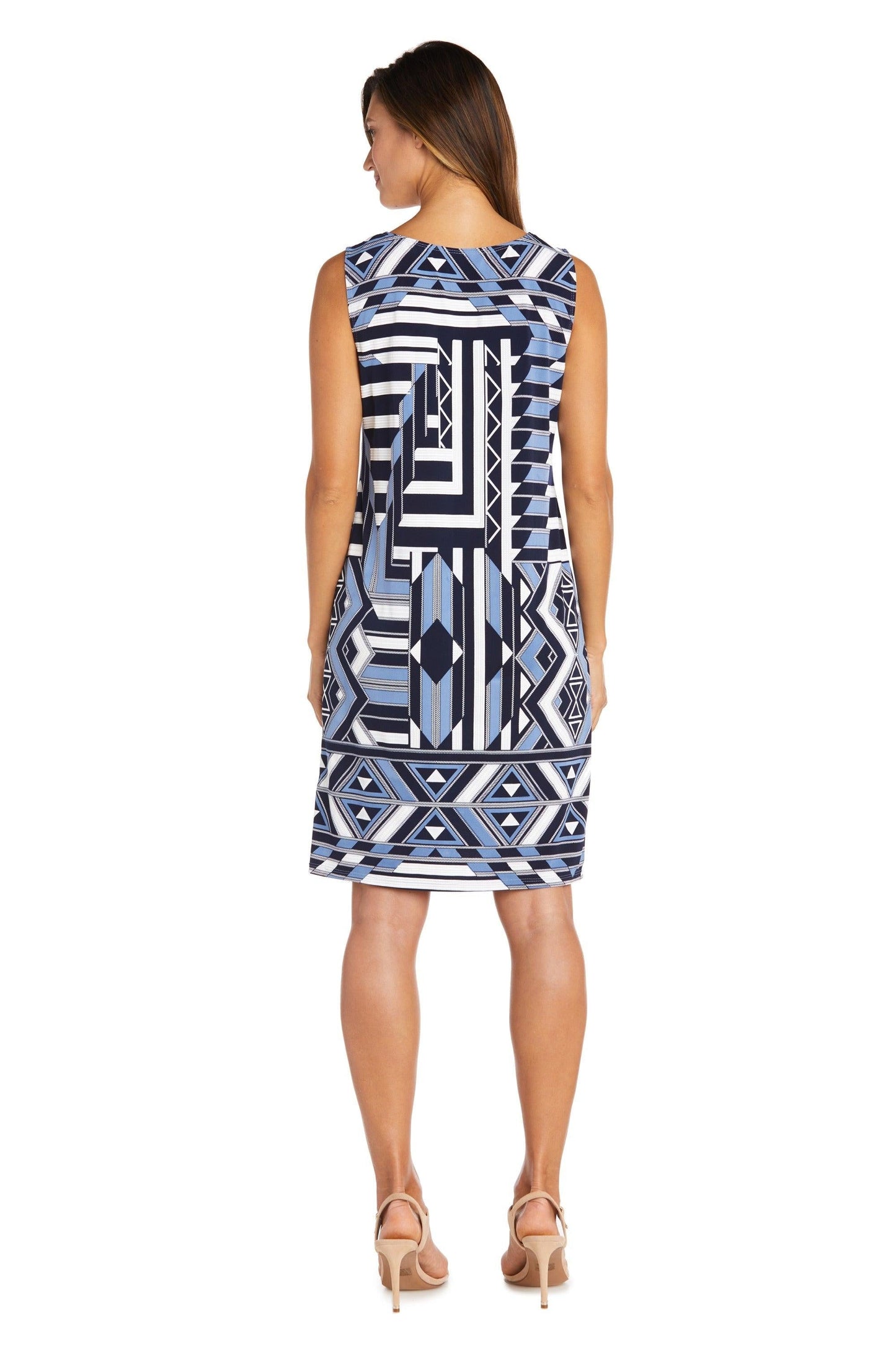 R&M Richards Short Print Jacket Cocktail Dress 9217 - The Dress Outlet
