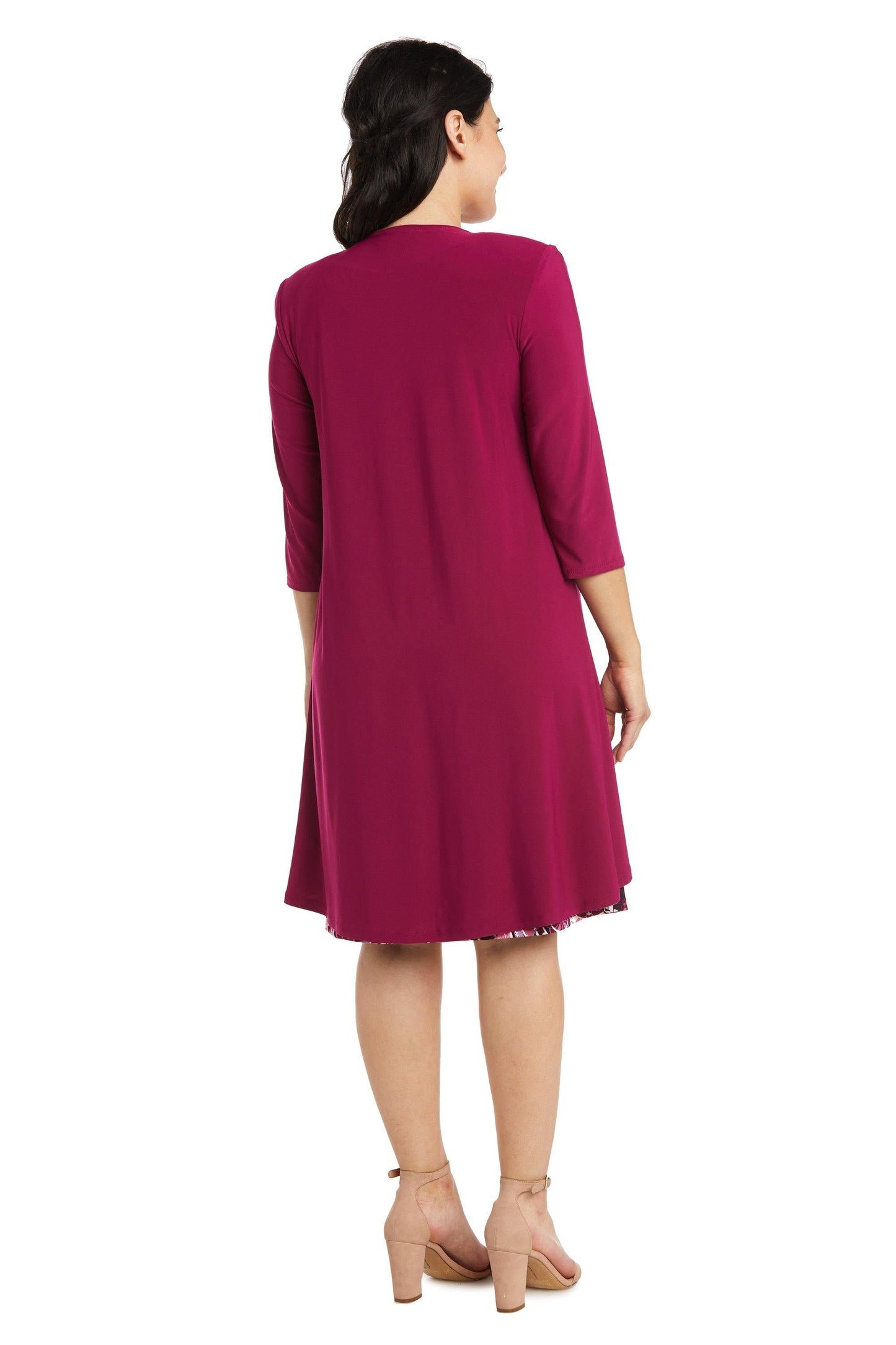 R&M Richards Short Print Jacket Petite Dress 7907P - The Dress Outlet