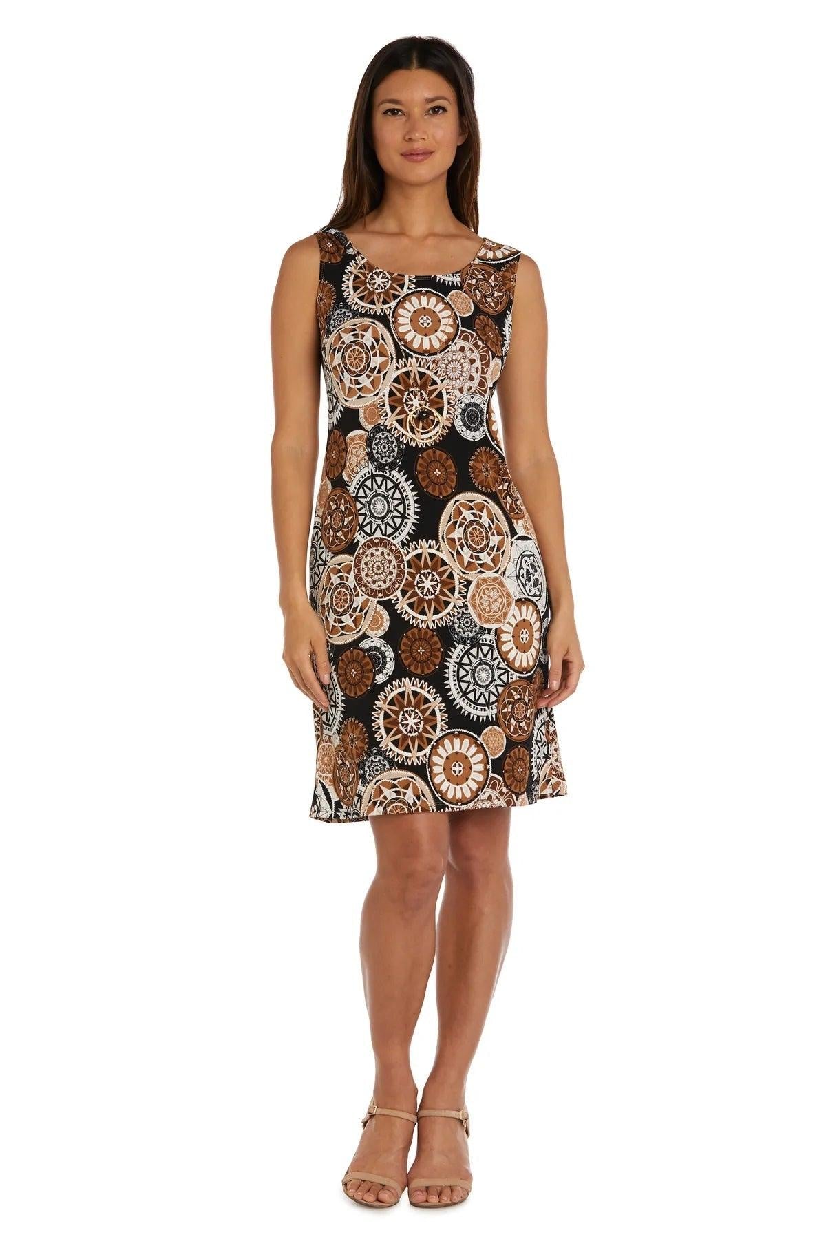 R&M Richards Short Print Jacket Petite Dress 7907P - The Dress Outlet