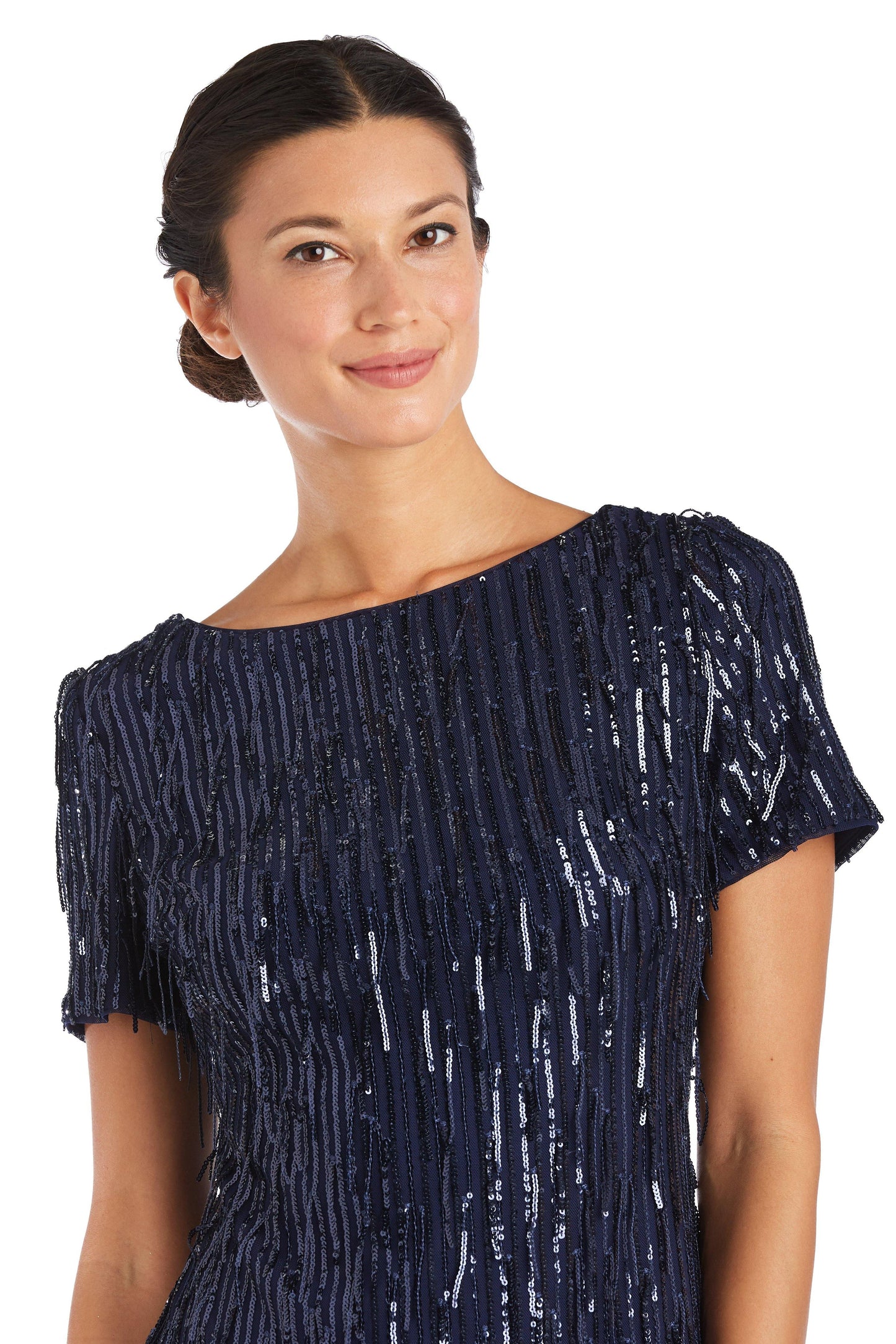 R&M Richards Short Sequins Petite Dress 7071P - The Dress Outlet