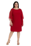 R&M Richards Short Sleeve Plus Size Dress 2678W - The Dress Outlet