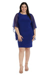 R&M Richards Short Sleeve Plus Size Dress 2678W - The Dress Outlet