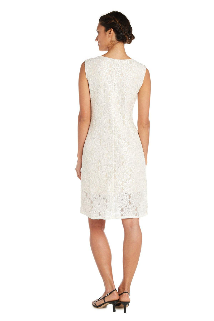 R&M Richards Short Sleeveless Petite Dress 2208P - The Dress Outlet