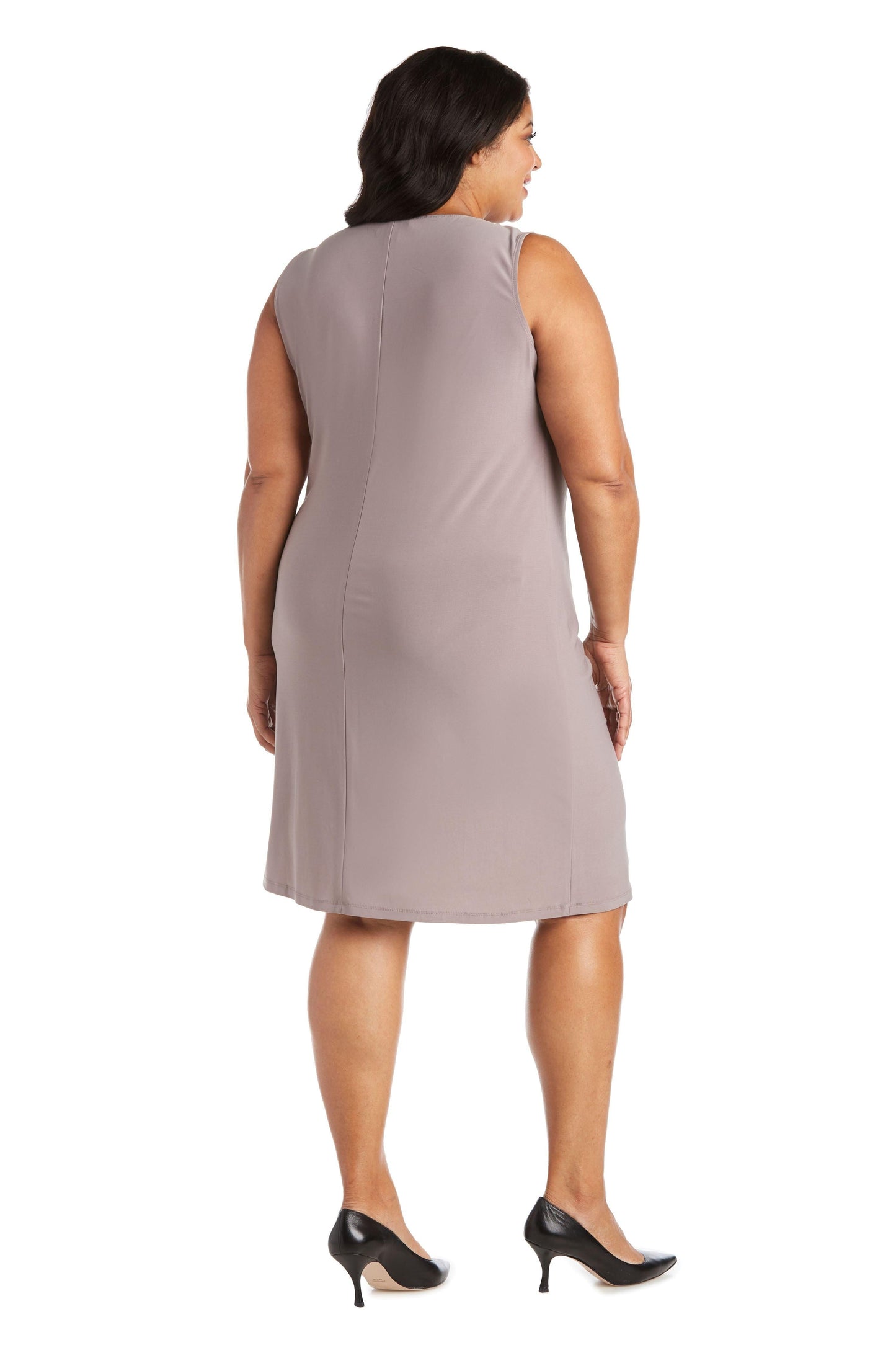 Mother of the Bride Dresses Short Two Piece Jacket Dress Champagne