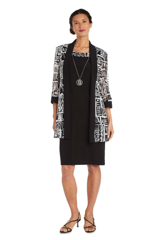 R&M Richards Short Two Piece Jacket Dress 7923 - The Dress Outlet