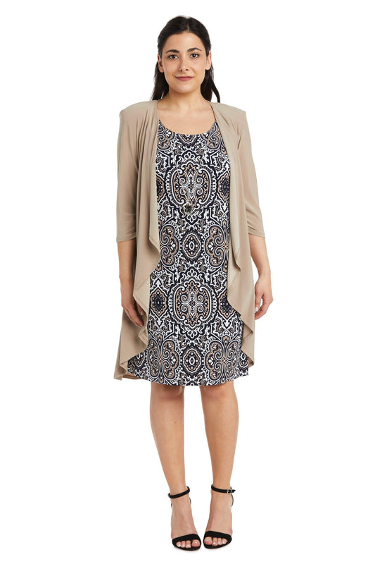 R&M Richards Short Two Piece Petite Dress 7877P - The Dress Outlet