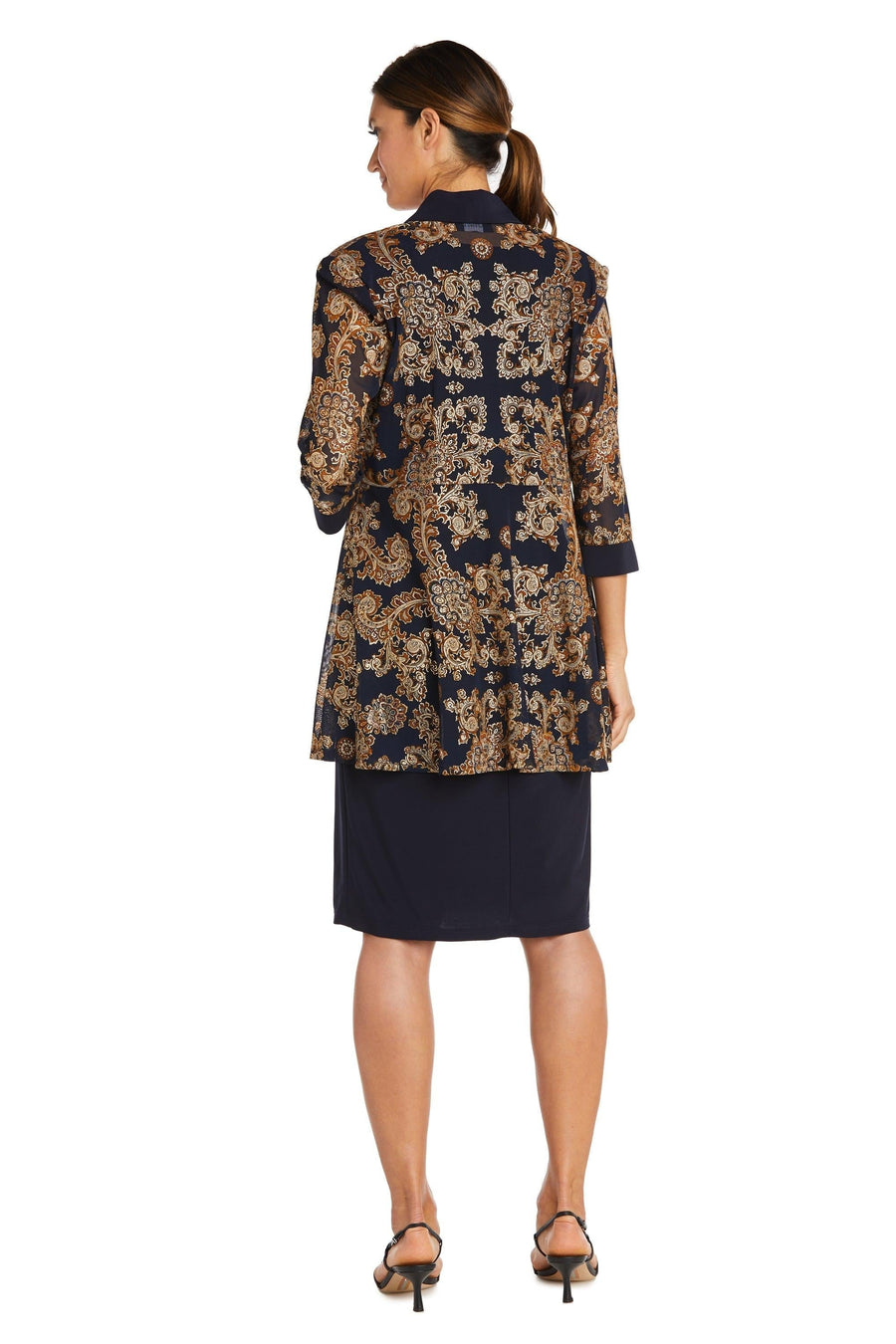 R&M Richards Short Two Piece Print Jacket Dress 9033 - The Dress Outlet