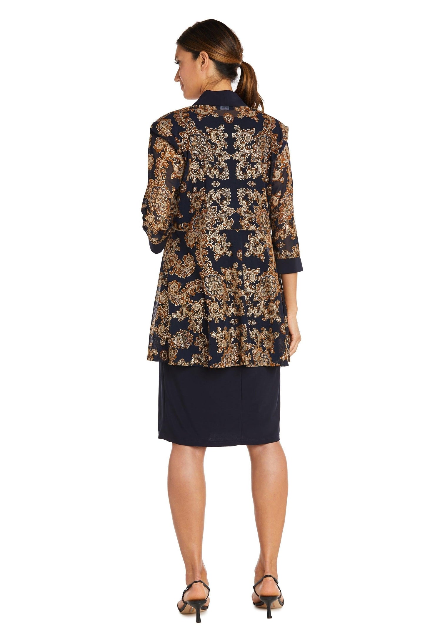 R&M Richards Short Two Piece Print Jacket Dress 9033 - The Dress Outlet