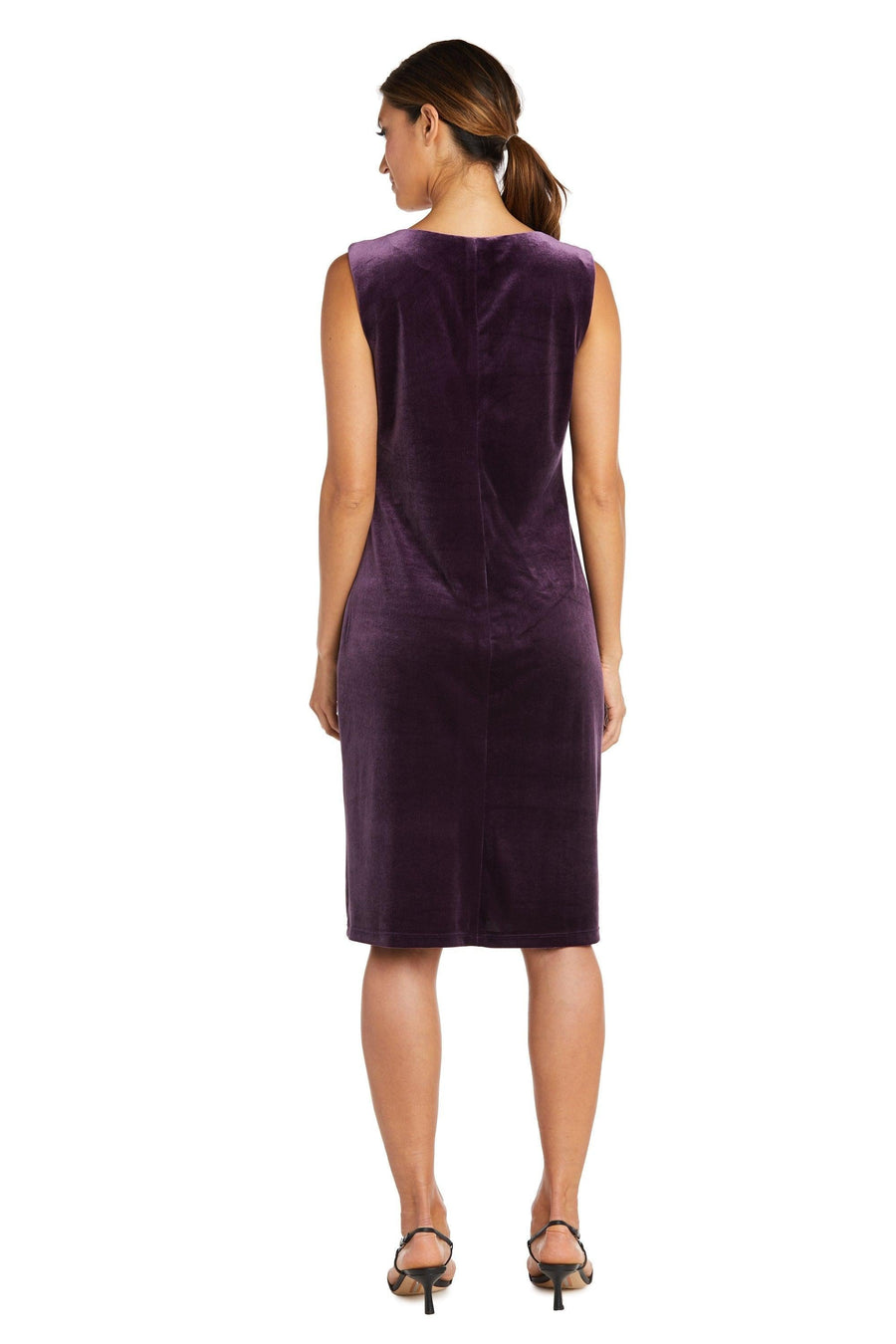 R&M Richards Short Velvet Petite Jacket Dress 9027P - The Dress Outlet